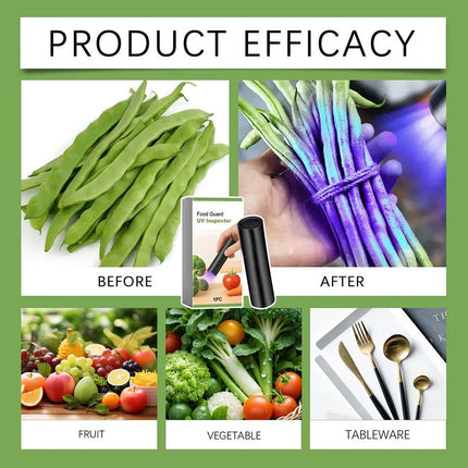 Portable UV Black Light Flashlight for Vegetables Detection