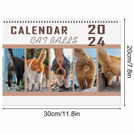 2024 Cats Butts For Cats Lovers - Funny Cats Calendar, Cute Kitten Butt Calendar