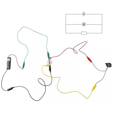 Sntieecr Electric Circuit Motor Kit, Science Experiment Educational Montessori Toy