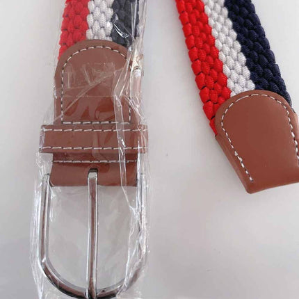 Men Women Kids Tween Striped Sports Formal Casual Pants Buckle Belt