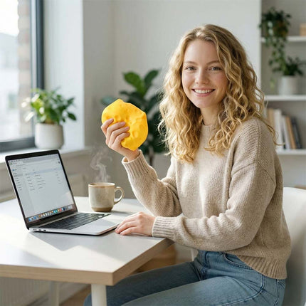 Extra Large Squishy Cheese Stress Relief Toy Soft Squeeze Novelty Toy Simulation Cheese Sensory Fidget Toy for Anxiety Relief and Relaxation