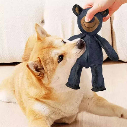 2025 Powerful Bear Pet Toy with Anti Bite Nylon Cloth and Dog Voice Toy