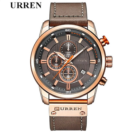 Waterproof Multifunction Chronograph Quartz Sports Casual Wrist Watch for Men
