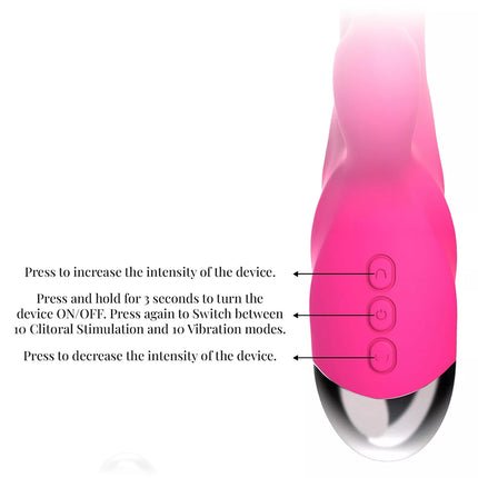 Rabbit Vibrator Sex Toys Strong Vibrating G Spot Stimulator Dildo for Women