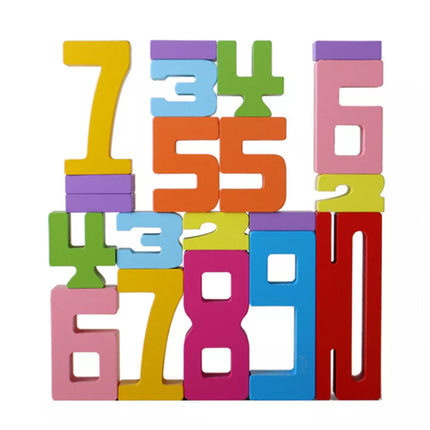 Montessori-Inspired Wooden Number Blocks,Funny Number Count Blocks Toys for Kids