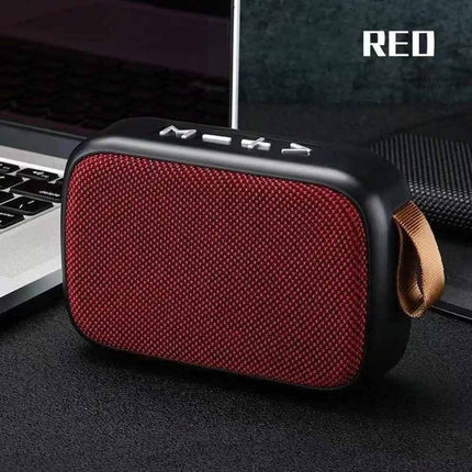 Portable Mini Bluetooth Fabric Speaker, Wireless Sound Bar Support TF Card, FM Radio & USB Media Playback