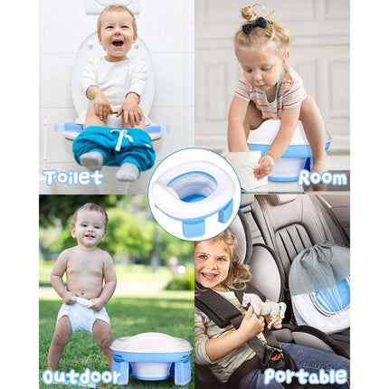 Portable Foldable Travel Potty, Reusable Potty for Outdoor Camping & Travel
