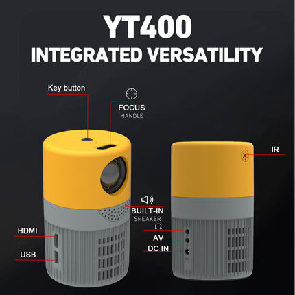 Portable HD 1080P Mini Pocket LCD Movie Projector Home Cinema HDMI USB Gift