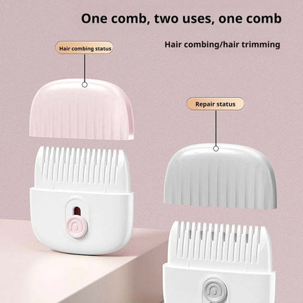 2 In 1 Hair Cutting & Styling Comb, Bangs Trimming & Broken Hair Finishing Tool for Home Grooming