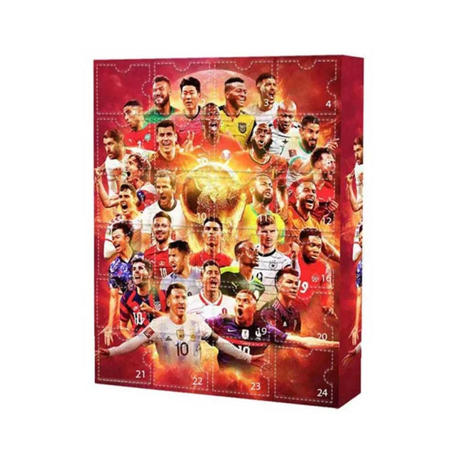 2024 World Cup Stars Advent Calendar Football Figures Random Blind Box Boys Toy Xmas Gift