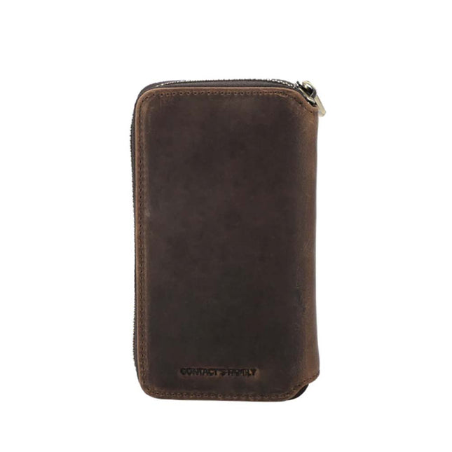 Portable Zipper Watch Storage Leather Case