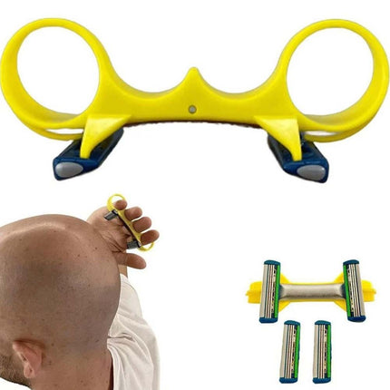Fast Bald Hair Clipper for Men, Double Head Head Shaver, Efficient Manual Bald Shaving Tool for Smooth Head Grooming