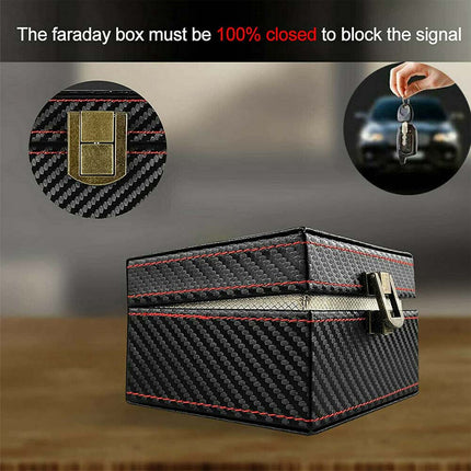 Car Key Signal Blocker Keyless Faraday Box Anti Theft Safety RFID Block Pouch