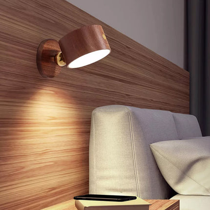 LED Reading Wall Mounted Touch Light USB Rechargeable Bedside Desk Lamp Dimmable