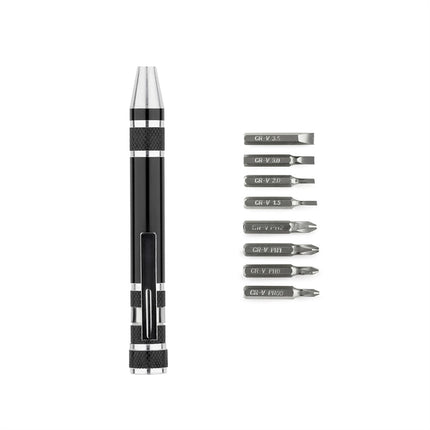 8-in-1 Precision Magnetic Screwdriver Pen Set, Mini Pocket Screwdriver Tool for Watch, Glasses & Electronics Repair