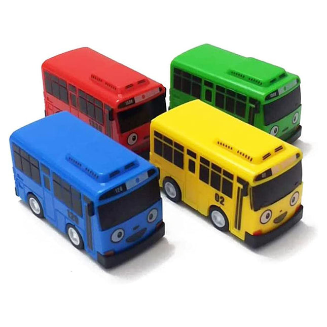 Min Bus Toy, Pull Back Mini Cars Toy, Little Bus Car Toy Set