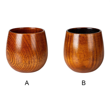 Handcrafted Charred Wooden Bourbon Glass - 240ml Artisanal Whiskey Tumbler