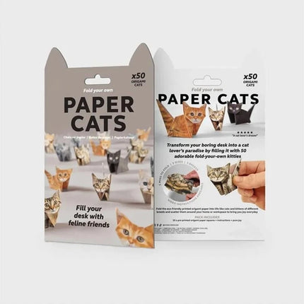 DIY Origami Animals Kit - 50 Sheets Paper to Fold Cat & Dog Figures