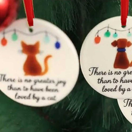 2pcs Sea Glass Pet Ornament - Hanging Ocean Glass Decor for Christmas Tree