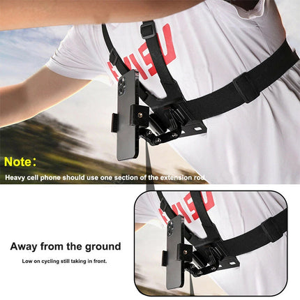 5pcs Chest Mount Harness Strap Action Camera Phone Holder POV for Mobile Phone EM