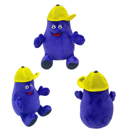 22cm Grimace Shake Yellow Hat Plush Doll High-quality Short Plush Ideal Gift For Kids