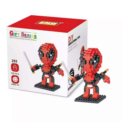 Deadpool Superhero LOZ Style Nano Brick Mini Building Block Puzzle Toy Gift