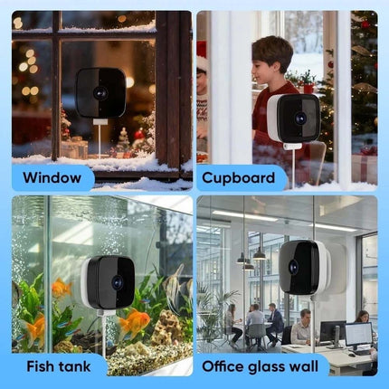 Safeview Window Mount Security Camera, Home Safety Surveillance Camera, Indoor Outdoor Property Protection Monitoring Camera