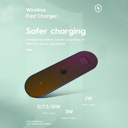 3-in-1 Wireless Charging Station for iPhone Watch AirPods