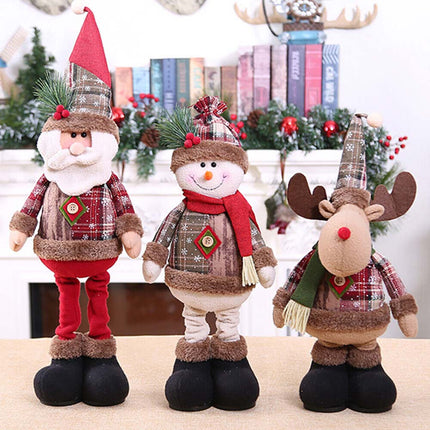 50cm Christmas Doll Santa Claus Snowman Elk Table Ornament Hanging Xmas Party