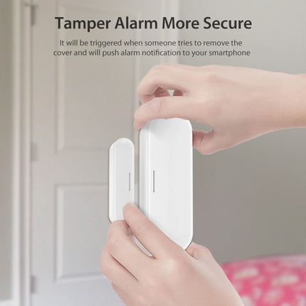 Smart Door Window Sensor, Matter Thread WiFi Magnetic Alarm with Phone Alert