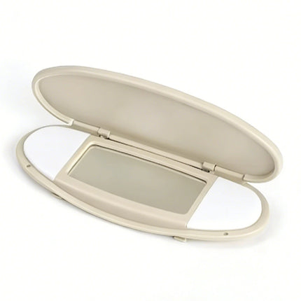 Car Sun Visor Vanity Mirror Cover, Beige/Gray for 2007-2014 Models