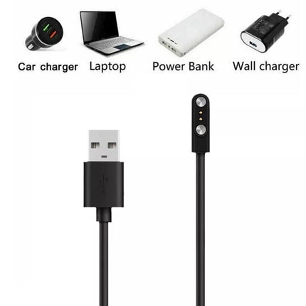 Universal Smart Watch Charger USB Power Charger Magnetic Charging 2 Pin 2.5mm/8mm