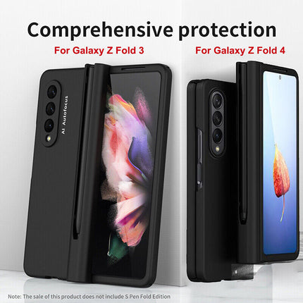 Full Cover Shockproof Hybrid Case With Pen Holder For Galaxy Z Fold 4 / Fold 3