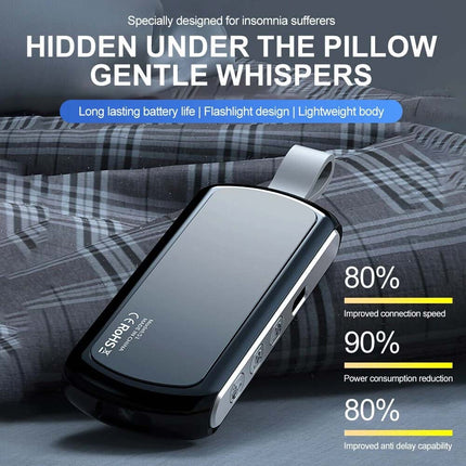 Under Pillow Bluetooth 5.2 Speaker, Rechargeable Sound Box for Travel & Sleep