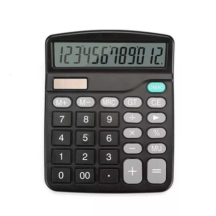 Solar Electronic Desk Calculator Extra Large Display Business Battery 12 Digit