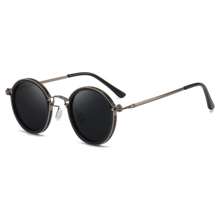 Pilot Polarized Sunglasses Round Glasses Brand Design Women Men Metal Driving