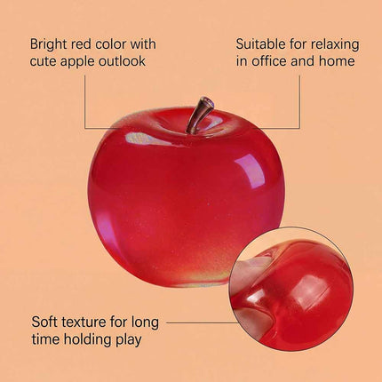 Red Apple Squishy Toy Soft Stress Relief Ball Fidget Sensory Toy for Kids