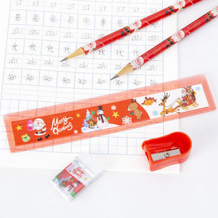 Christmas Stationery Gift Kit Pencil Set For Primary School Children Drawing Xmas Gift