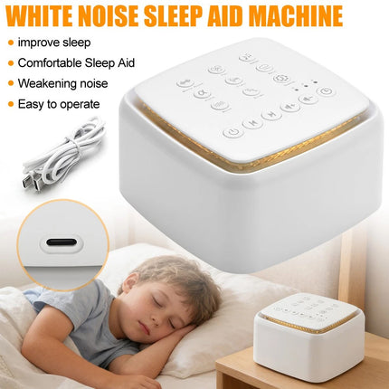 White Noise Machine with 30 Nature Sounds & Timer, Deep Sleep Sound Therapy Aid Device