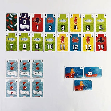Fishing Game Trick-taking Deck-building Family Board Game English Card Game