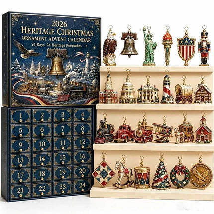 24‑Day Nutcracker Themed Advent Calendar Blind Box, 2D Flat Acrylic Christmas Hanging Ornaments Gift