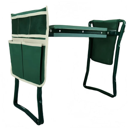 Foldable Garden Kneeling Stool with Detachable Tool Bag Multifunctional Yard Work Seat