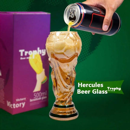 2026 World Cup Trophy Beer Glass - Iridescent Football Mug for Bar Decor