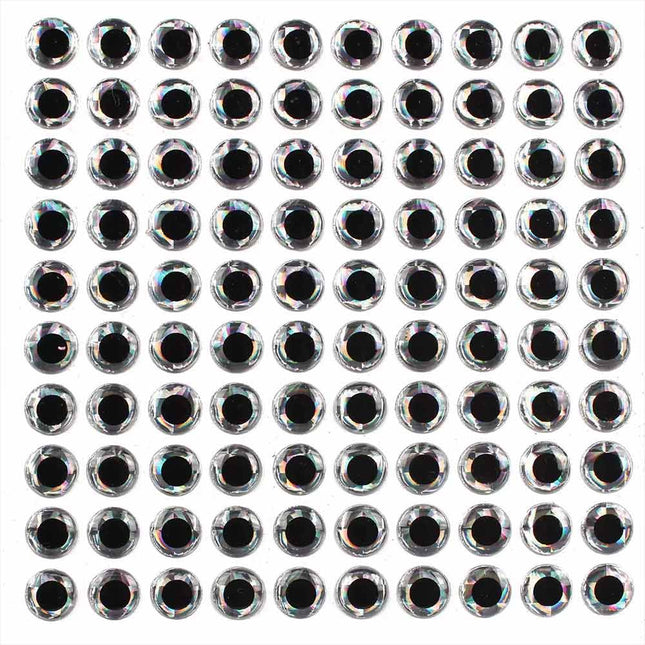 100Pcs 3D Holographic Fish Eyes, Fishing Lure Eyes for Fly Tying, Jigs & Craft Making