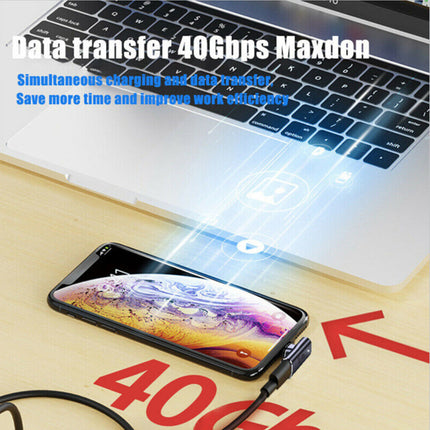 Max 100W USB C Magnetic Mini Charging Adapter Data Transfer Converter PD Charger