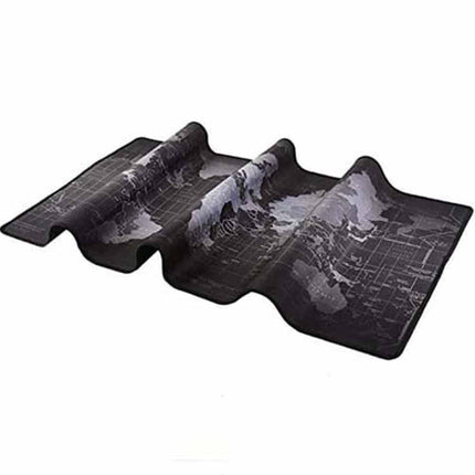 World Map Large Gaming Desk Mat 90×40cm, Extended Keyboard Mouse Pad Non-Slip Rubber Base