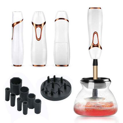 Electric Makeup Brush Cleaner And Dryer Set Includes Brush Collar Stand
