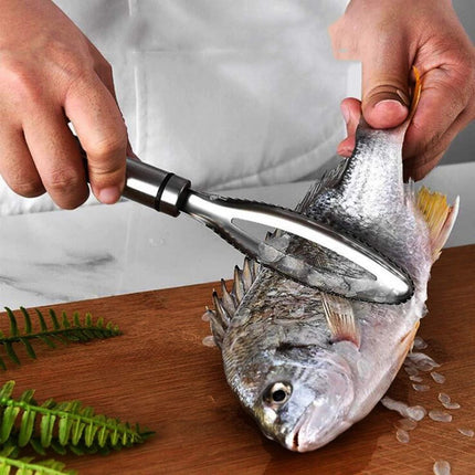 Multifunctional Kitchen Fish Scaling Tool – 304 Stainless Steel Fish Scaler