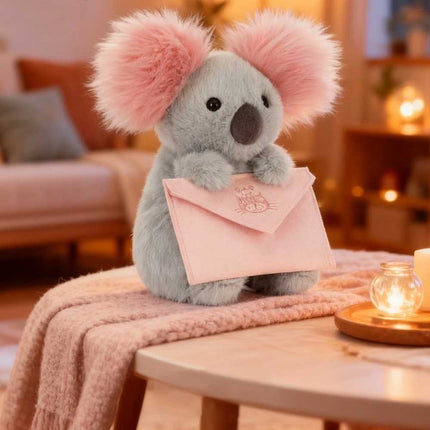 Valentine's Day Series Koala Plush Toy with Message Card