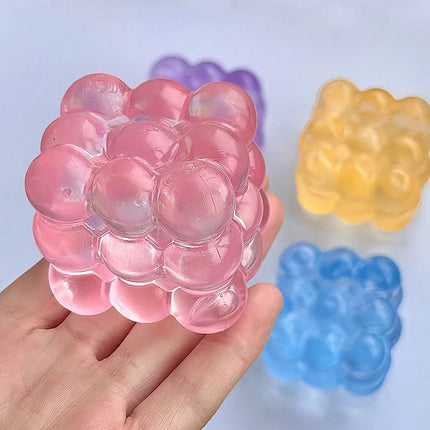 Cube Slow Rebound Squishy Squeeze Toy, Portable Stress Relief Fidget Toy